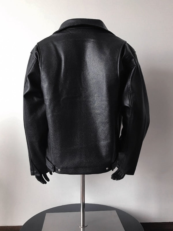 PU Leather Black Jacket – Unisex Street Classic with Modern Edge