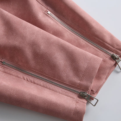 Deconstruction PU Leather Jacket – Unisex Street Utility Motorcycle Coat