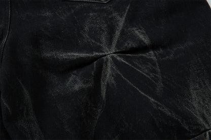 Heavy Pleated Dyed Denim Pants – Hip Hop Vintage Street Vibe