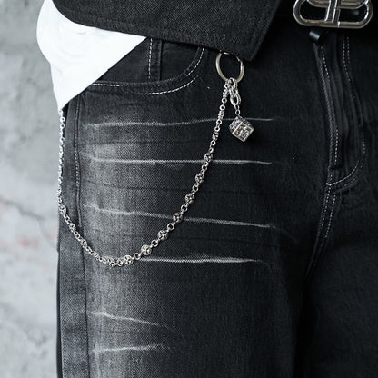 Lightning Strike: Vintage Washed Gradient Denim – Straight to Wide Leg