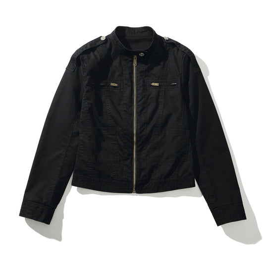 High Street Harrington Jacket Loose Heavyweight  Washed Mature Minimalist Patchwork Jacket Trendy Boxy