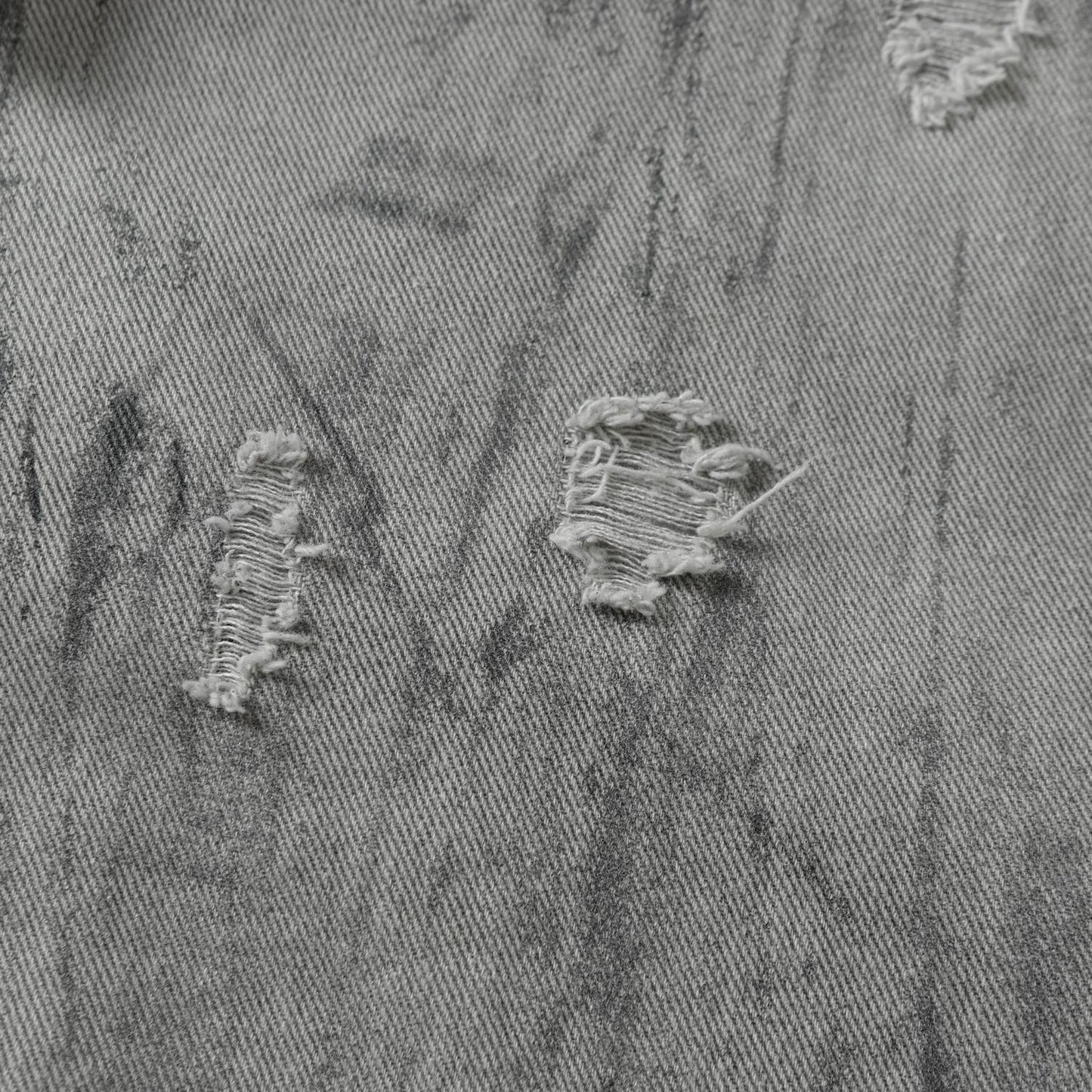 Retro Deconstruction Washed Tie-Dye Denim Jacket