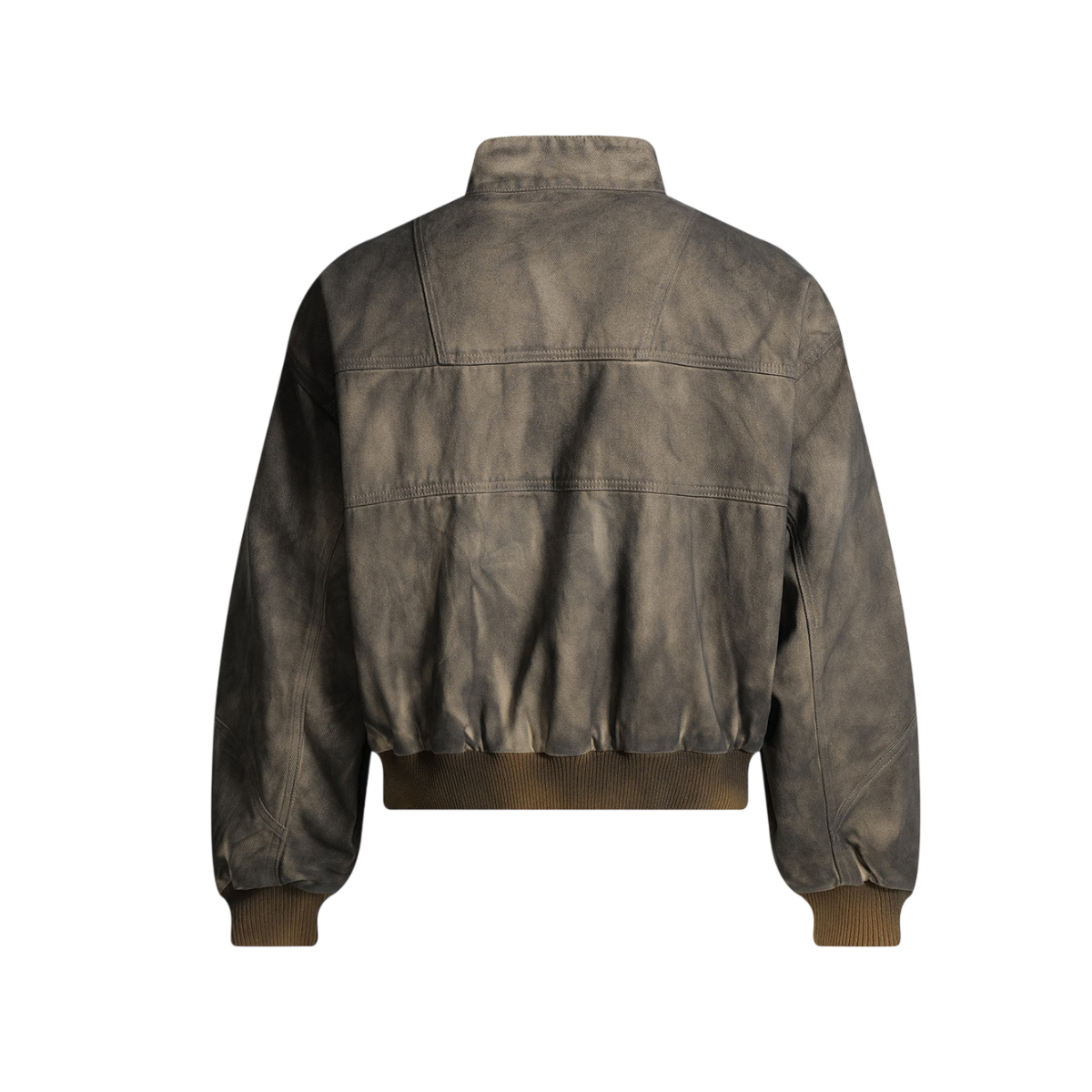 ARC ModRogue vintage brown streetwear jacket back view structured cotton urban jacket