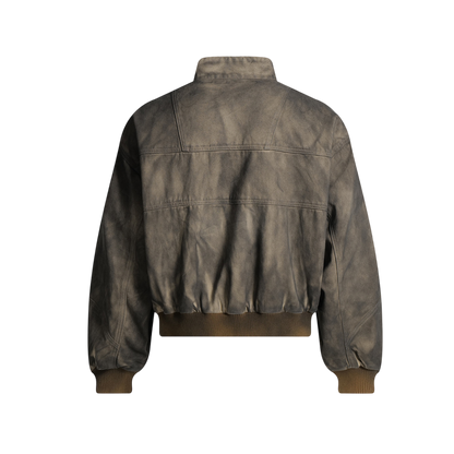 ARC ModRogue vintage brown streetwear jacket back view structured cotton urban jacket