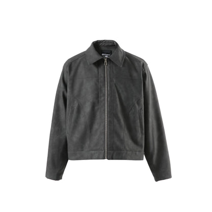 Deconstruction PU Leather Jacket – Unisex Street Utility Motorcycle Coat