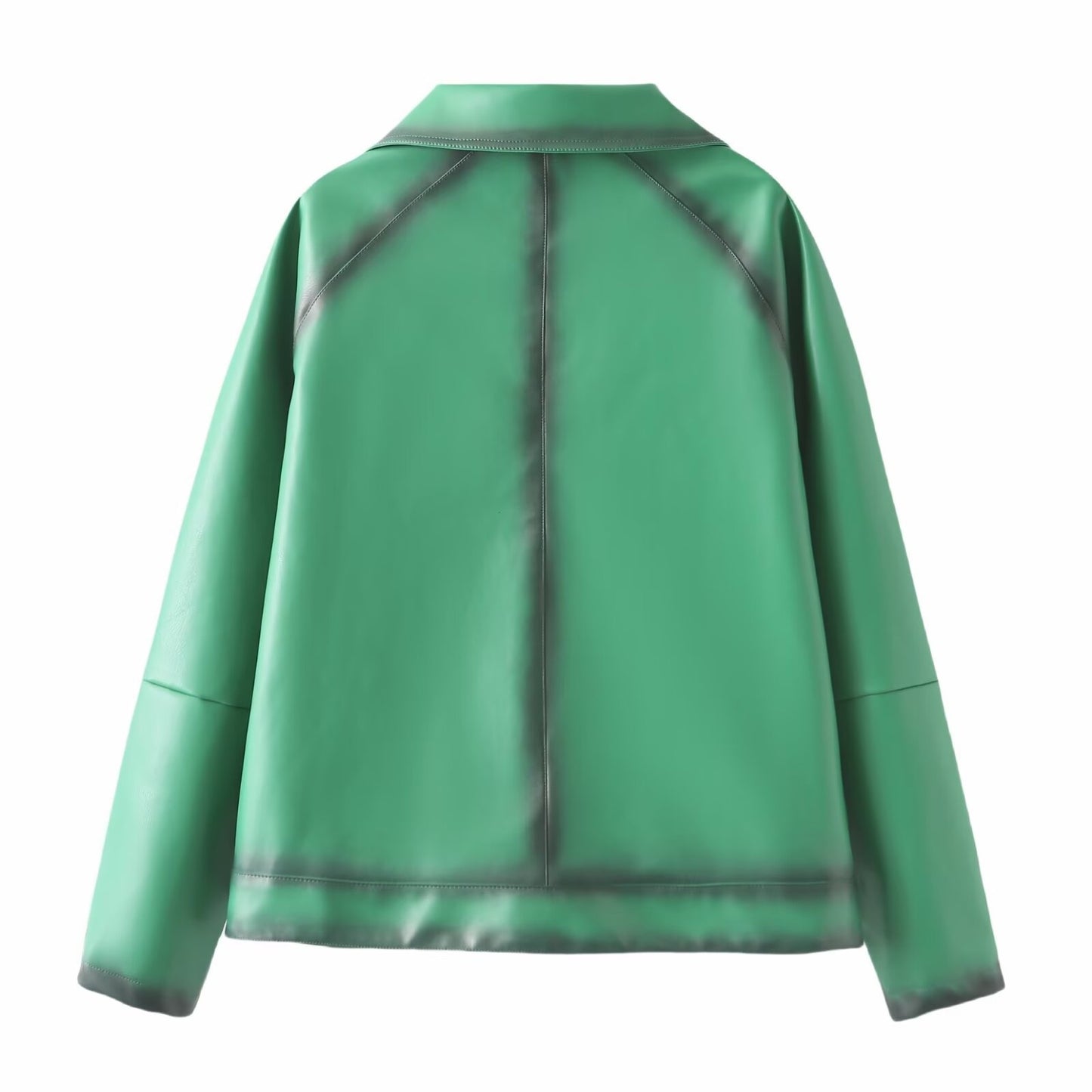 Retro PU Leather Flight Jacket for Women – Timeless Street Elegance