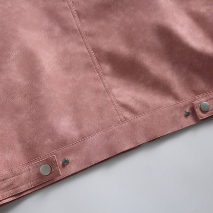 Deconstruction PU Leather Jacket – Unisex Street Utility Motorcycle Coat